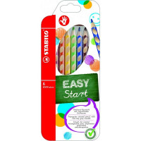 Набор Цветных Карандашей  Easycolors, 6 Цв, Для Правшей, В Картоне, Из Дисплея 330/162-1 (STABILO 332/6)