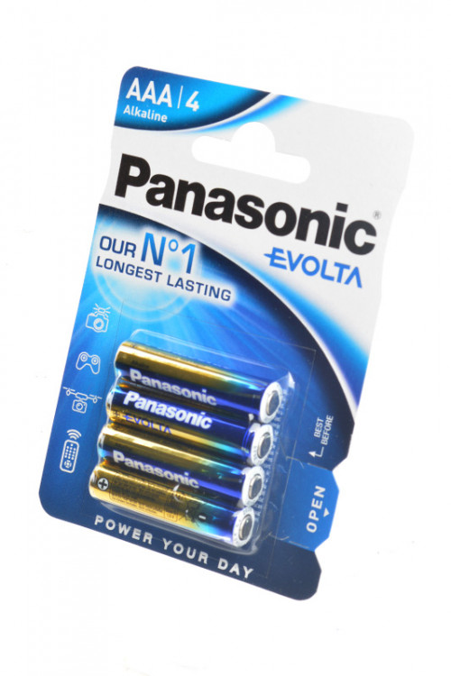 Батарейка Panasonic EVOLTA LR03EGE/4BP LR03 BL4 (Комплект 4 шт.)