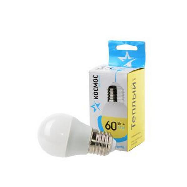 Лампа светодиодная КОСМОС ЭКОНОМИК/BASIC LED7.5wGL45E2730 7.5Вт E27 3000K BL1