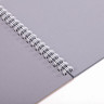 Скетчбук, серая бумага 120 г/м2, 170х195 мм, 30 л., гребень, подложка, цветная фольга, 