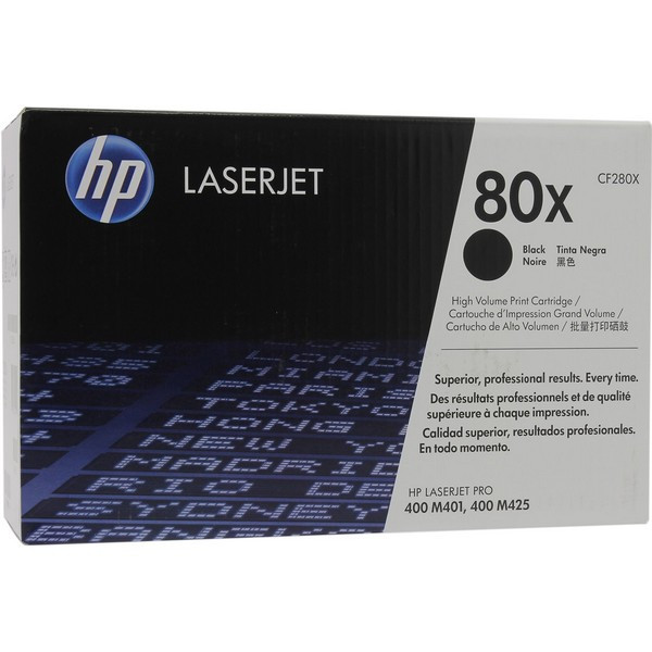 HP CF280X Картридж черный HP 80X LaserJet Pro 400 M401/Pro 400 MFP M425 (6,9К)