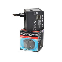 Переходник сетевой ROBITON TravelEnergy 2 с двумя USB-разъемами