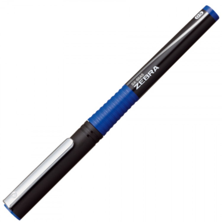 Ручка роллер Zebra SX-60A5, 0,5 мм, синяя (ZEBRA C-JB1-CN-BL)