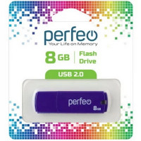 Носитель информации PERFEO PF-C05P008 USB 8GB фиолетовый BL1