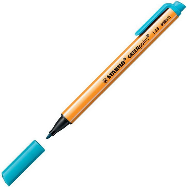Ручка Капиллярная Stabilo Greenpoint Бирюзовый 0,8 мм. (STABILO 6088/51)