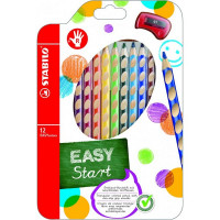 Набор Цветных Карандашей  Easycolors, 12 Цв, С Точилкой, Для Правшей, В Картоне , Из Дисплея 330/294-1 (STABILO 332/12)