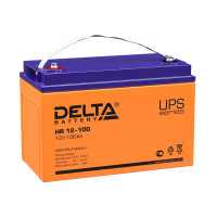Energon Delta HR 12-100 Аккумуляторная батарея DELTA HR 12-100 (12В / 100Ач, Тип: AGM, Клемма: Болт М6, ДхШхВ: 330х171х215мм (Полная высота: 220мм), срок службы: 10-12 лет, Гарантия: 1г, вес: 32кг)