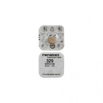 Батарейка RENATA SR731SW   329 (0%Hg) Тип: S731LЦена: за 1 шт.