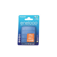 Аккумулятор Panasonic eneloop BK-3MCDE/4CP+case 2000мАч AA + футляр BL4 (Комплект 4 шт.)