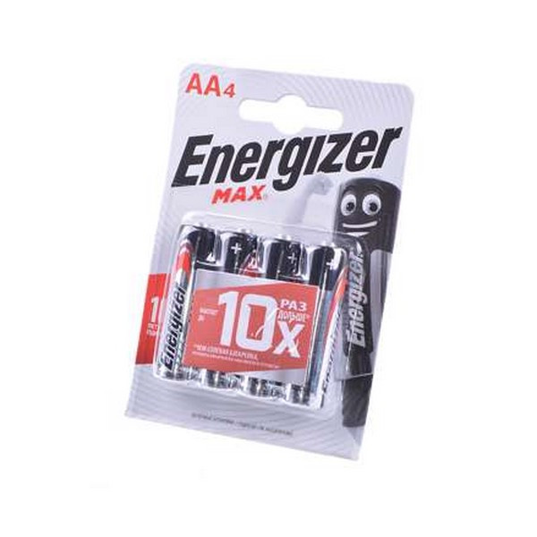 Батарейка Energizer MAX LR6 BL4 (Комплект 4 шт.)