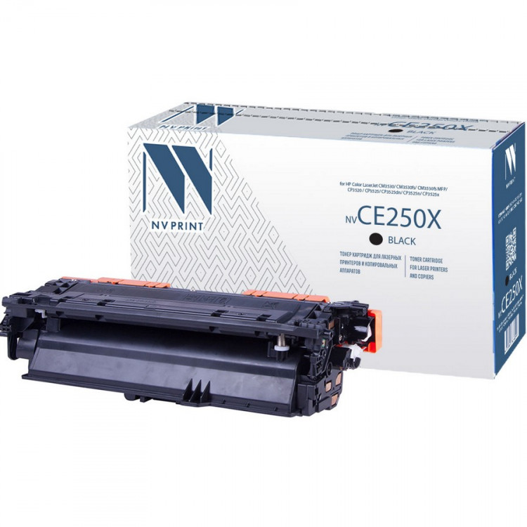 NV Print NVP-CE250XBk Картридж совместимый NV-CE250X Black для HP Color LaserJet CM3530 /  CM3530fs /  CM3530fs MFP /  CP3520  /  CP3525 /  CP3525dn /  CP3525n /  CP3525x (10500k) NV Print NVP-CE250XBk Картридж совместимый NV-CE250X Black для HP Color LaserJet CM3530 /  CM3530fs /  CM3530fs MFP /  CP3520  /  CP3525 /  CP3525dn /  CP3525n /  CP3525x (10500k)