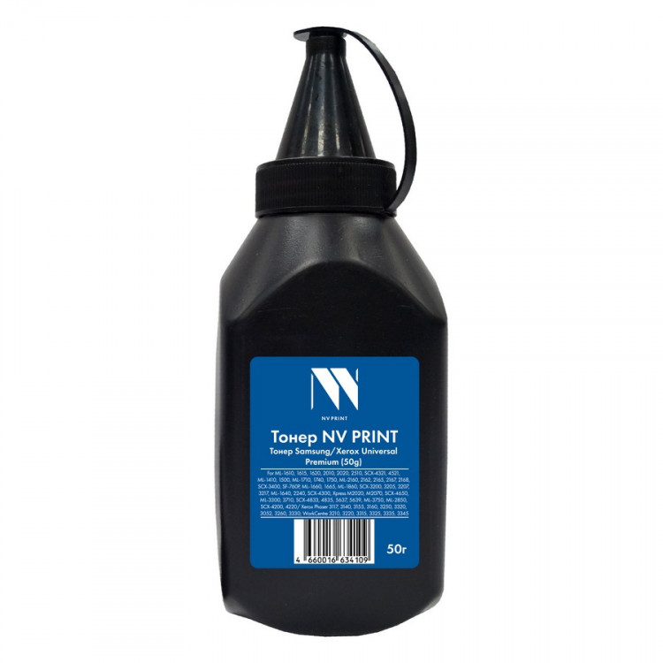 NV Print NVP-S/X-UNIV-PR-50G Тонер для Samsung / Xerox Universal ML1710 Premium (50г) для ML-1610, 1615, 1620, 1625, 2010, 2015, 2020, 2510, 2570, 2571, SCX-4321, 4521, ML-1410, 1500, 1510, ML-1710, 1740, 1745, 1750, 1755, 1780, ML-2160, 2162, 2165, 2167,
