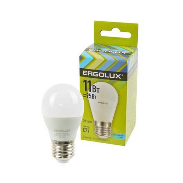 ERGOLUX LED-G45-11W-E27-4K 11Вт E27 4500K BL1 Лампа светодиодная