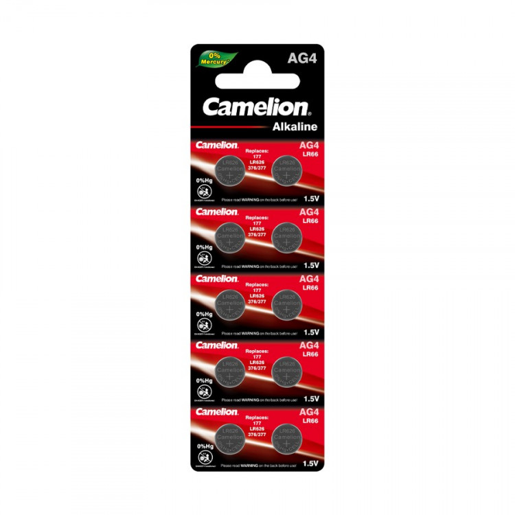 Батарейка Camelion AG4-BP10(0%Hg) AG4 377 BL10