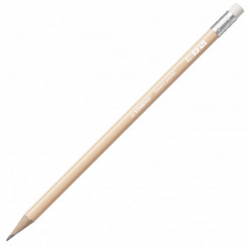 Карандаш Чернографитный С Ластиком Stabilo Swano Pastel 4908, Шестигранный, Hb, Корпус Пастель Персиковый (STABILO 4908/04-HB) 