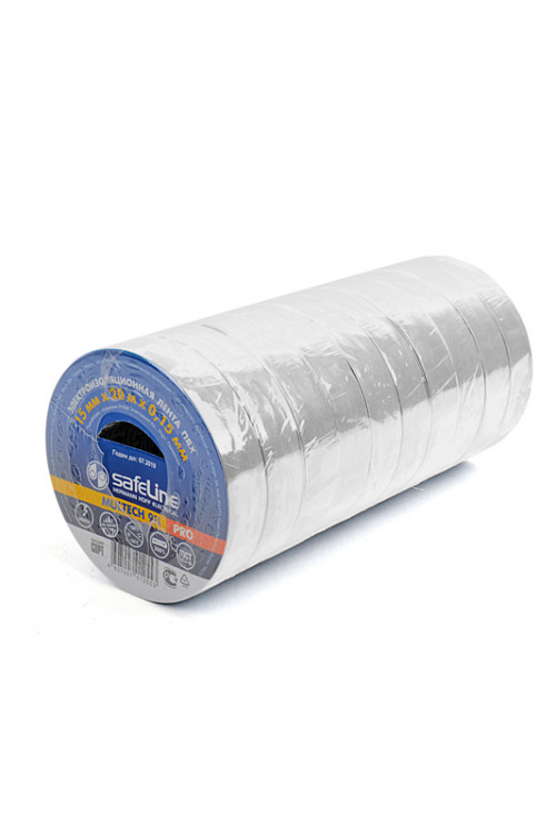 Изолента safeLine 15/20 белая SR10