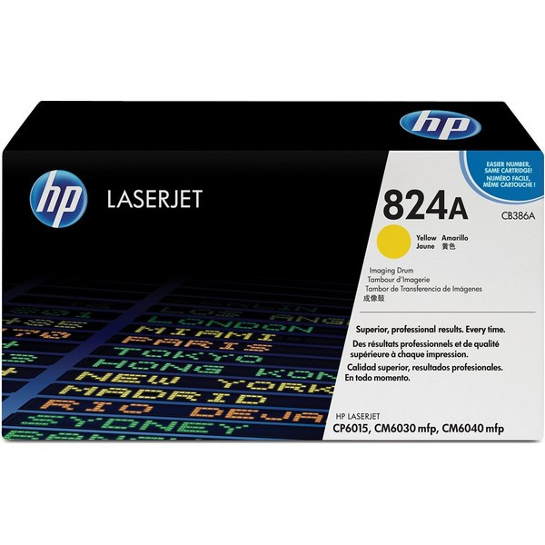 HP CB386A Барабан №824A желтый HP Color LaserJet CP6015/CM6030/CM6040 (35K)