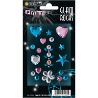 HERMA 5042 НАКЛЕЙКИ MAGIC гламур сердца и звезды