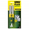 Клей эпоксидный UHU Plus Endfest 300, 90min, двухкомпонентный сверхпрочный,  25 гр. в шприце, (UHU 45585)
