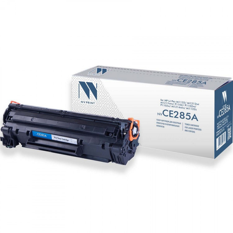 NV Print NVP-CE285A Картридж совместимый NV-CE285A для HP LaserJet Pro M1132 /  M1212nf /  M1217nfw /  P1102 /  P1102w /  P1102w /  M1214nfh /  M1132s (1600k)