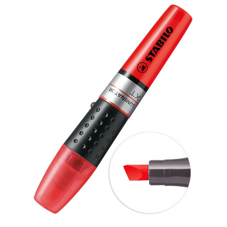 Текстовыделитель Stabilo Luminator с системой жидких чернил, 2-5 мм., Красный (STABILO 71/40)
