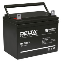 Energon Delta DT 1233 Аккумуляторная батарея DELTA DT 1233 (12В / 33Ач, Тип: AGM, Клемма: Болт + гайка Ø 6 мм  /  Болт М6, ДхШхВ: 197х130х159мм (Полная высота: 180мм), срок службы: 5 лет, Гарантия: 1г, вес: 10,1кг)