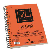 Альбом CANSON XL Croquis для графики. Слоновая кость, 21х29.7см, 90г/м2, 120л, спираль по длинной стороне (CANSON 200787135)