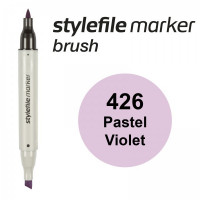 Маркер спиртовой Stylefile Brush двухсторонний, цвет 426 (Pastel Violet)