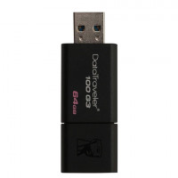 Флеш-диск 64 GB, KINGSTON DataTraveler 100 G3, USB 3.0, черный, DT100G3/64GB