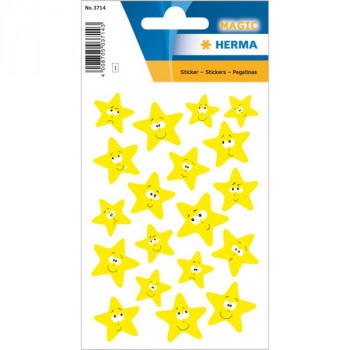 HERMA 3714 НАКЛЕЙКИ MAGIC ЗВЕЗДЫ Наклейки HERMA Magic - объемная наклейка, имеющая самый широкий спектр тематики, изготовленный из разных материалов (от пробкового дерева до металла).