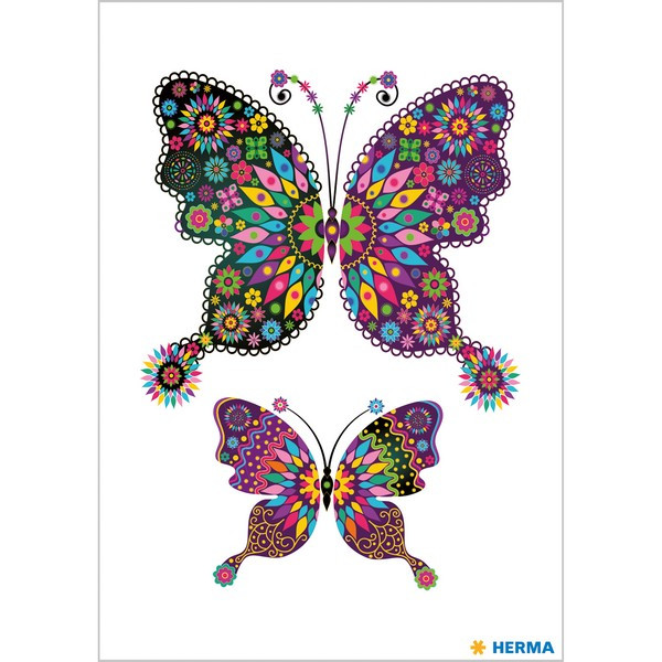 HERMA 15295 НАКЛЕЙКИ TATTOO CLASSIC бабочки XXL
