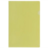 Папка уголок FlexOffice А4 (310x220мм), 0,12 мм, желтая (FLEXOFFICE FO-CH01 YELLOW)