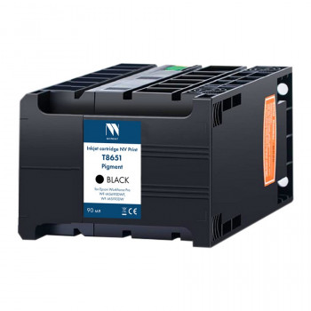 NV Print NVP-C13T865140 Струйный картридж T8651 (NV-C13T865140) Black для  Epson WorkForce Pro WF-M5690DWF, WF-M5190DW (10 000 стр) совместимый NVP-C13T865140, Совместимость: , ресурс: 0 стр.