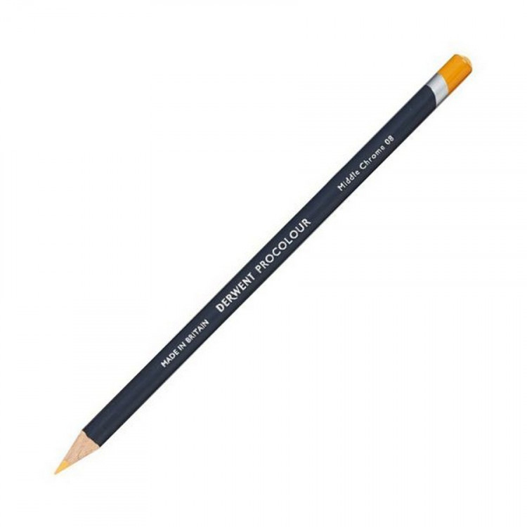 Карандаш цветной Derwent Procolour 08 Middle Chrome Хром средний (Derwent 2302440)