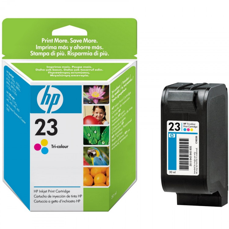 HP C1823DE Картридж №23 цветной HP DesignJet 720 / 722 / 890 (30мл) Просрочен***