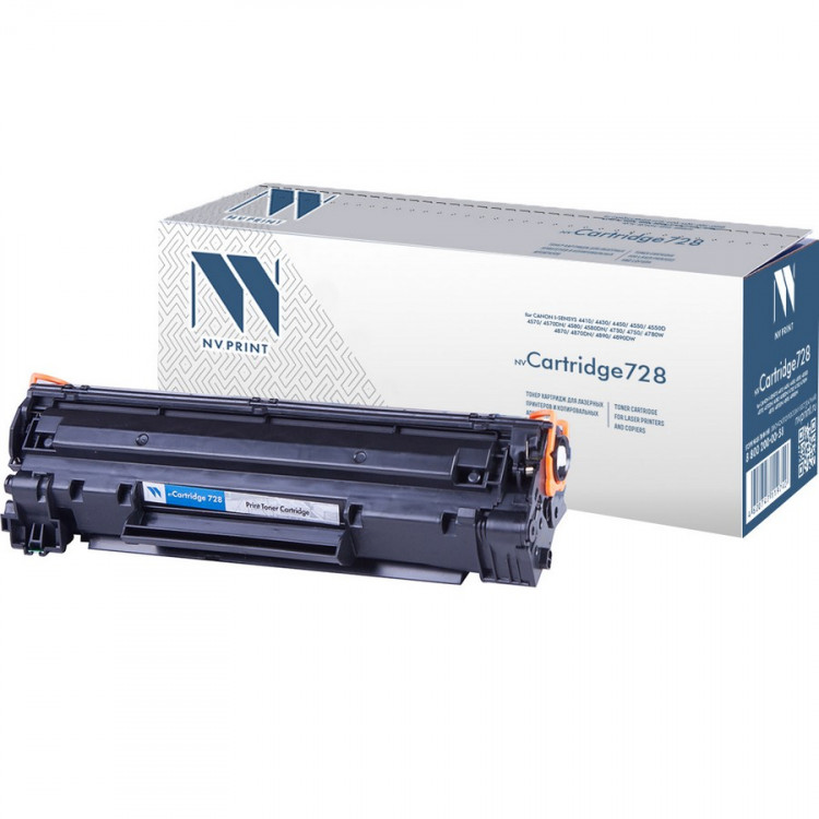 NV Print NVP-728 Картридж совместимый NV-728 для Canon i-Sensys 4410 /  4430 /  4450 /  4550 /  4550d /  4570 /  4570dn /  4580 /  4580dn /  4730 /  4750 /  4780w /  4870 /  4870dn /  4890 /  4890dw (2100k)
