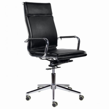 Кресло офисное BRABIX PREMIUM &quot;Kayman EX-532&quot;, экокожа, хром, черное, 532543 