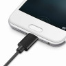 Кабель USB SONNEN USB A 2.0-Type-C, 1 м, медь, для передачи данных и зарядки, черный (SONNEN 513117)