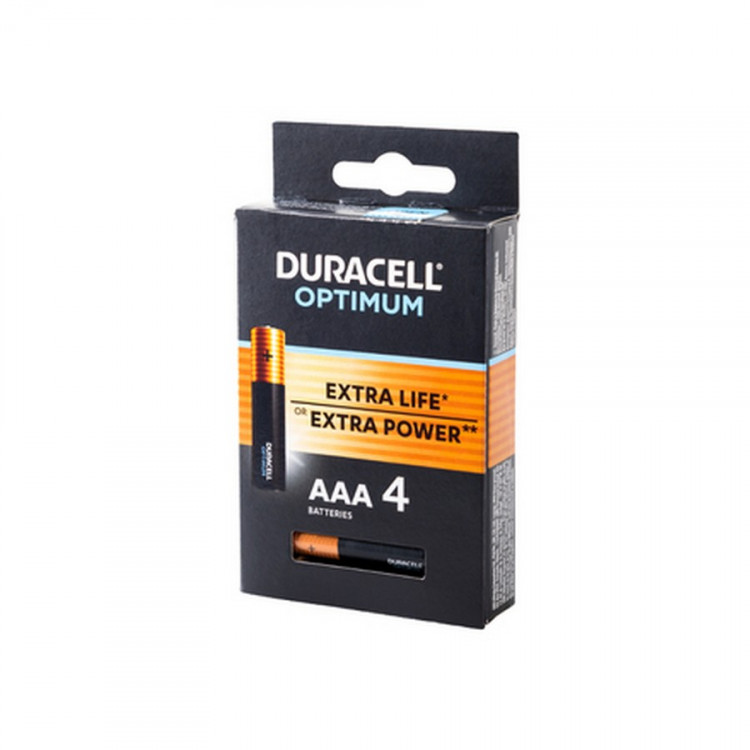 Батарейка DURACELL OPTIMUM LR03 BL4 (Комплект 4 шт.)