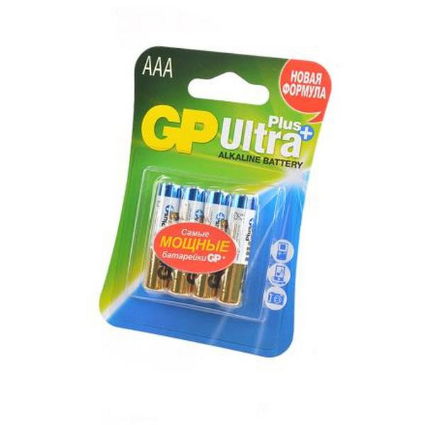 Батарейка GP Ultra Plus GP24AUPNEW-CR4 LR03 BL4 (Комплект 4 шт.)