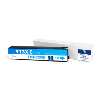 NV Print NVP-F6T81AE Струйный картридж 973X (NV-F6T81AE) Cyan для HP PageWide 352dw / 377dw / Pro 452d / 477 / 552 / 577 / Managed P55250dw /  P57750dw (7000 стр) совместимый NVP-F6T81AE, Совместимость: , ресурс: 0 стр.