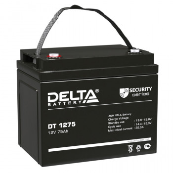 Energon Delta DT 1275 Аккумуляторная батарея DELTA DT 1275 (12В / 75Ач, Тип: AGM, Клемма: Болт М6, ДхШхВ: 260х168х211мм (Полная высота: 213мм), срок службы: 7-10 лет, Гарантия: 1г, вес: 21,5кг) 