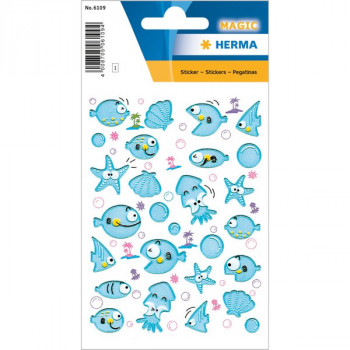 HERMA 6109 НАКЛЕЙКИ MAGIC МОРСКАЯ ТЕМА (ПРОЗР.) HERMA Magic - объемная наклейка, имеющая самый широкий спектр тематики, изготовленный из разных материалов (от пробкового дерева до металла).