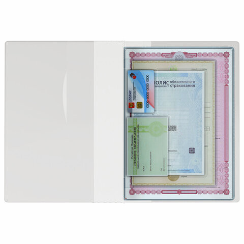 Папка-органайзер семейная для 4-х комплектов документов "Marble 1", А4, цветной принт, STAFF, 238339