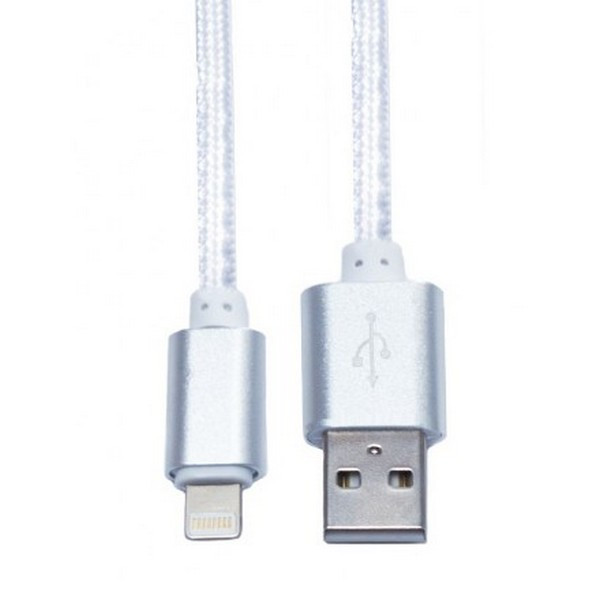 Кабель USB KS-iS KS-283W USB A - 8pin (AppleLightning), Charge&Sync, 1м белый PH1 (KS-iS KS-283W)