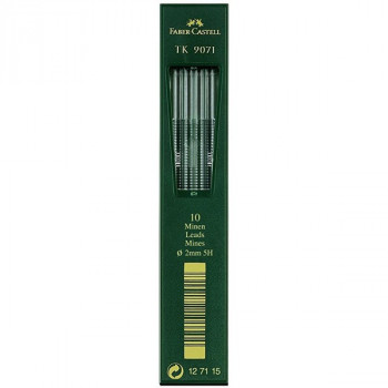 Грифели для карандашей Faber-Castell TK 9071 графитные 2 мм 5H 10 шт. (Faber-Castell 127115) качественные графитные грифели пригодны для механических карандашей