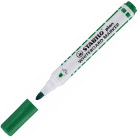 Маркер для доски Stabilo plan Whiteboard овальный наконечник 2,5-3,5 мм, Зеленый (Stabilo 641/36)