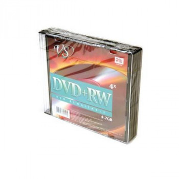 Перезаписываемый компакт-диск VS DVD+RW 4.7 GB 4x SL/5 (Комплект 5 шт.) Тип: DVD+RW 4x 4.7Цена: за комплект