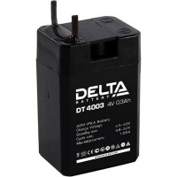 Energon Delta DT 4003 Аккумуляторная батарея DELTA DT 4003 (4В / 0,3Ач, Тип: AGM, Клемма: Терминал, ДхШхВ: 26х21х40мм (Полная высота: 45мм), срок службы: 5 лет, Гарантия: 1г, вес: 0,045кг)