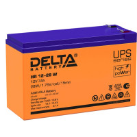 Energon Delta HR 12-28 W Аккумуляторная батарея DELTA HR 12-28 W (12В / 7Ач, Тип: AGM, Клемма: F2, ДхШхВ: 151х65х94мм (Полная высота: 100мм), срок службы: 8 лет, Гарантия: 1г, вес: 2,2кг)